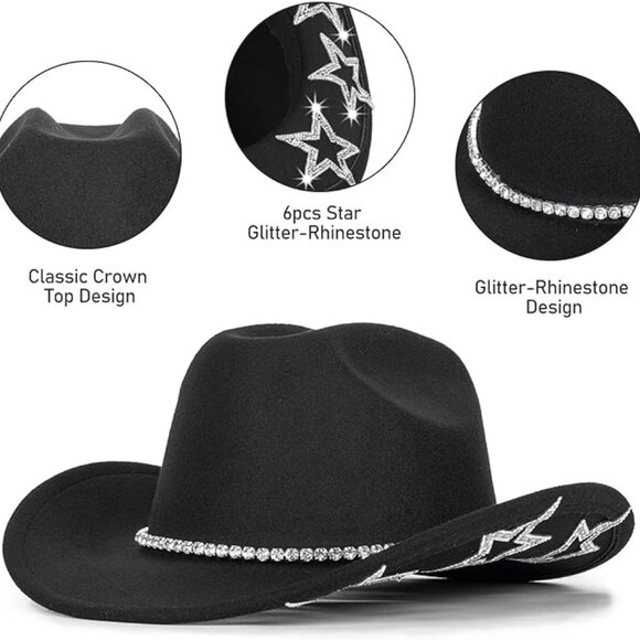 Rhinestone Western Cowgirl Hat main image 4